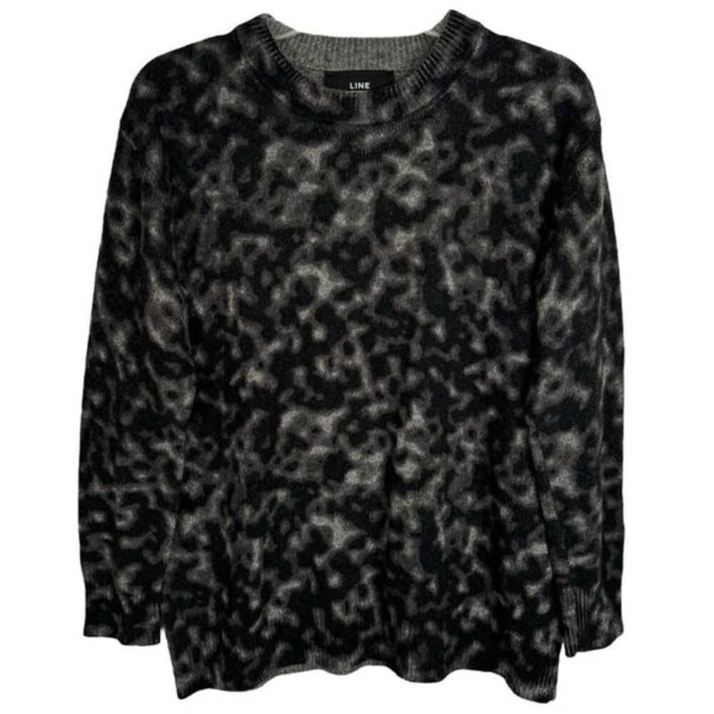 LINE Braden Black Baby Wool‎ Sweater Size Small Cashmere Yak Pullover Preppy